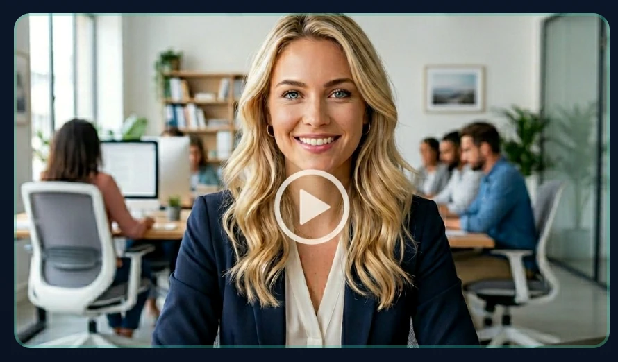 Video preview with agent introduction